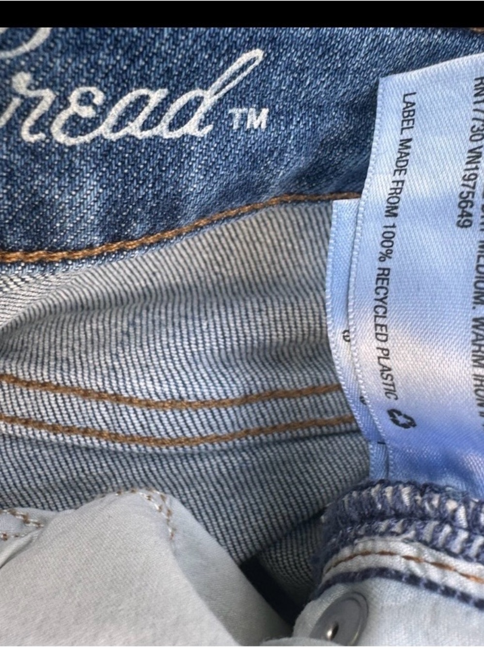 Women’s Vintage straight Jeans Medium Wash - Picture 6 of 7